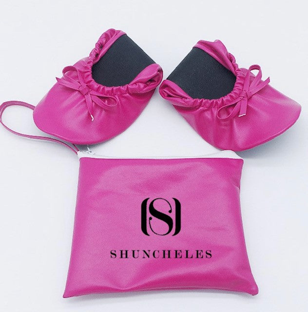 Foldable Satin Ballet Slipper